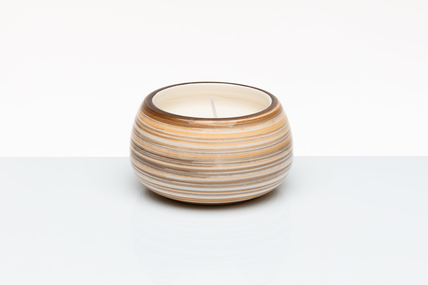 CANDELA DIPINTA A MANO AMBRA